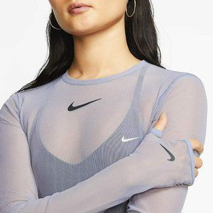 NEW Nike Women's Mesh Long Sleeve Bodysuit